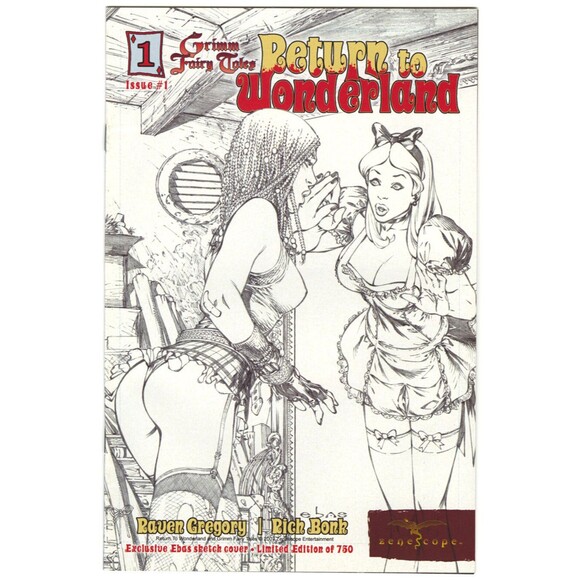 Return to Wonderland 1 Ebas Variant Sketch Cover Zenescope Comics NM - Picture 1 of 1